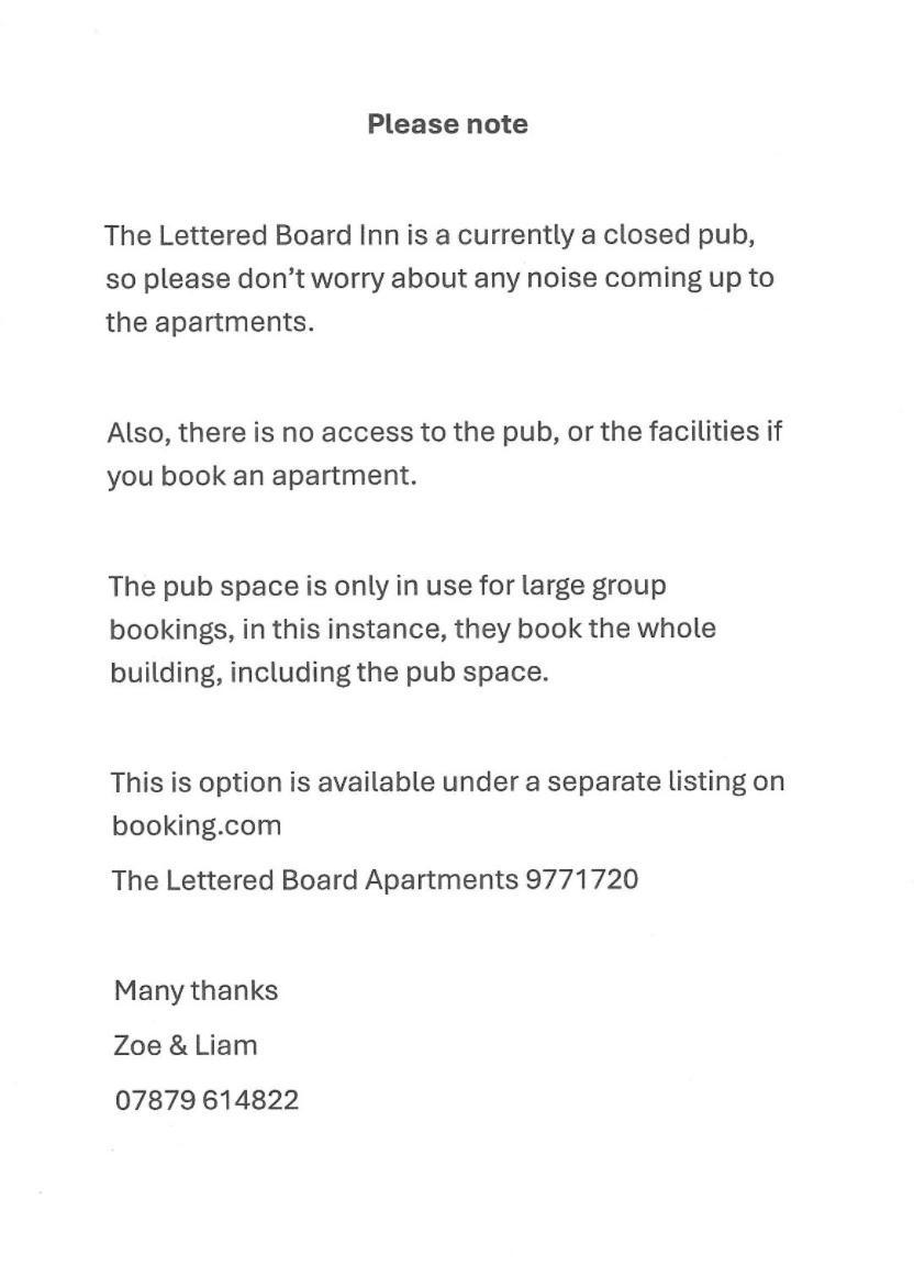 Lettered Board Apartments 1, 2 & 3 Pickering Εξωτερικό φωτογραφία